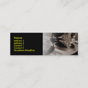 Mini Cartão de visita do DJ