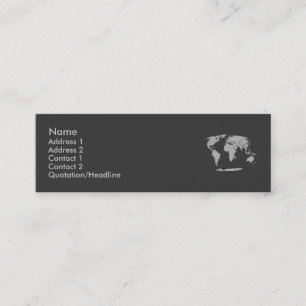 Mini Cartão de visita do globo