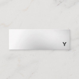 Mini cartão de visita do inclinação minimalista