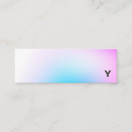 Mini cartão de visita do inclinação minimalista