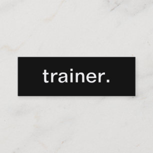 Mini Cartão de visita do instrutor