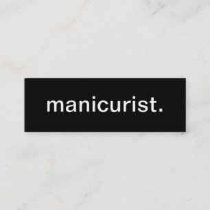 Mini Cartão de visita do manicuro