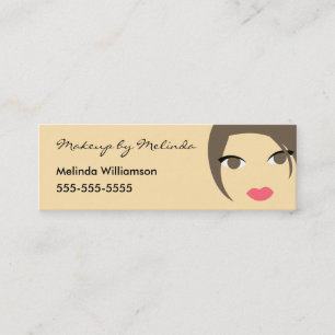Mini Cartão de visita do maquilhador