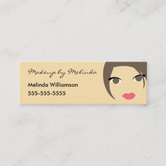 Mini Cartão de visita do maquilhador