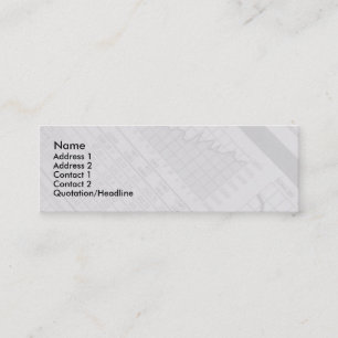 Mini Cartão de visita do mercado de valores de acção