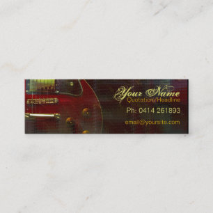 Mini Cartão de visita do "miniRED" da GUITARRA