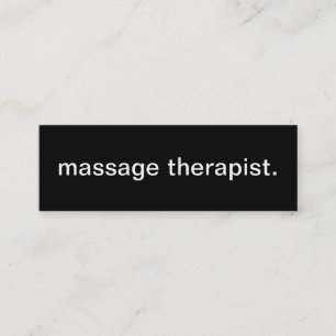 Mini Cartão de visita do terapeuta da massagem