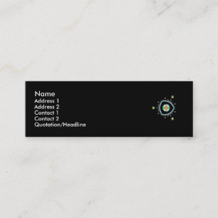 Mini Cartão de visita do triângulo do espaço