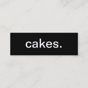 Mini Cartão de visita dos bolos