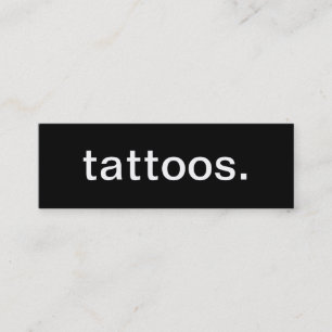 Mini Cartão de visita dos tatuagens