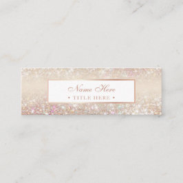 Mini cartão de visita Dourado Pastel na moda