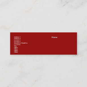 Mini Cartão de Visita Fino