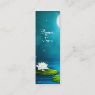 Mini Cartão de visita Fireflies White Flower Skinny