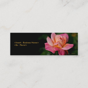 Mini Cartão de visita floral