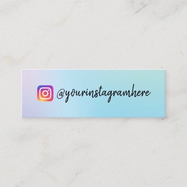 Mini Cartão de visita Holográfico com Mudança de C (Frente)