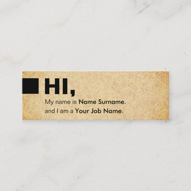 Mini Cartão de visita leve do Social do impressão de (Frente)