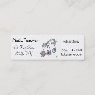 Mini cartão de visita magro