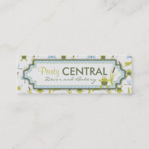 Mini Cartão de visita magro de Ribbit