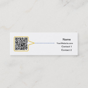 Mini Cartão de visita magro do código de QR