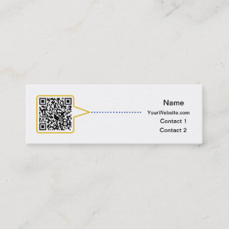 Mini Cartão de visita magro do código de QR