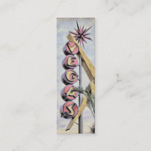 Mini Cartão de visita magro do negócio de Vegas