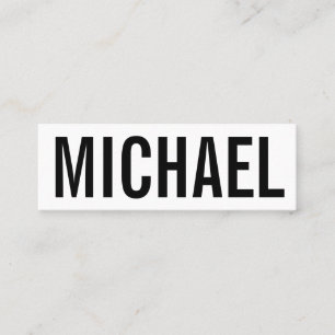 Mini Cartão de visita moderno corajoso profissional