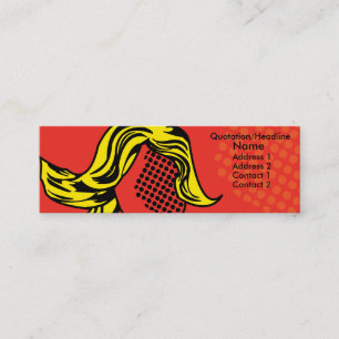 Mini Cartão de visita moderno do pop