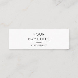 Mini cartão de visita moderno limpo simples