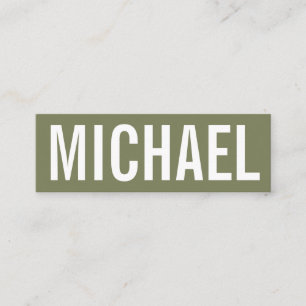 Mini Cartão de visita moderno profissional minimalista