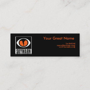 Mini Cartão de visita pequeno do observador da