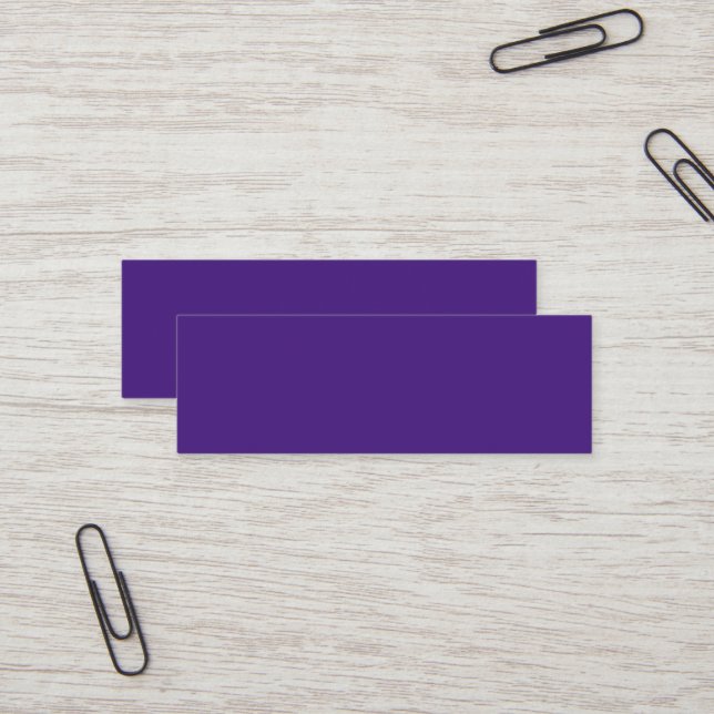 Mini Cartão de Visita Pequeno Roxo Monstro (Frente/Verso In Situ)