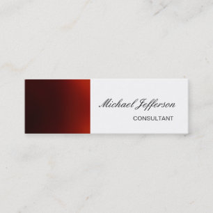 Mini Cartão de visita profissional branco fino, branco,