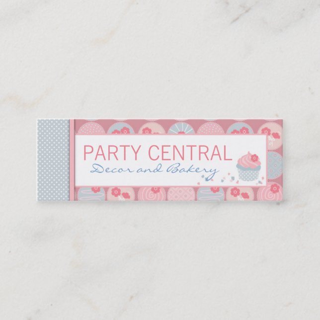 Mini Cartão de visita querido da menina (Frente)