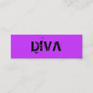 MINI CARTÃO DE VISITA ROXO DA DIVA