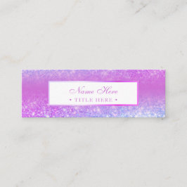 Mini cartão de visita roxo luxuoso na moda