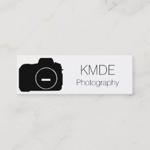 Mini Cartão de visita simples da fotografia