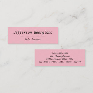 Mini Cartão de visita simples & liso do armário do