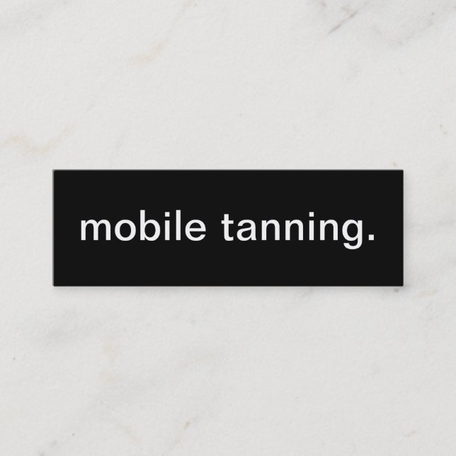 Mini Cartão de visita Tanning móvel (Frente)