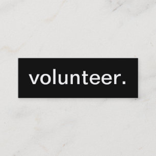 Mini Cartão de visita voluntário