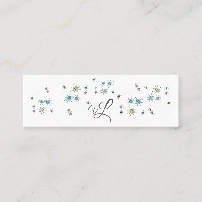 Mini cartão do contato de cartão de visita (Frente)