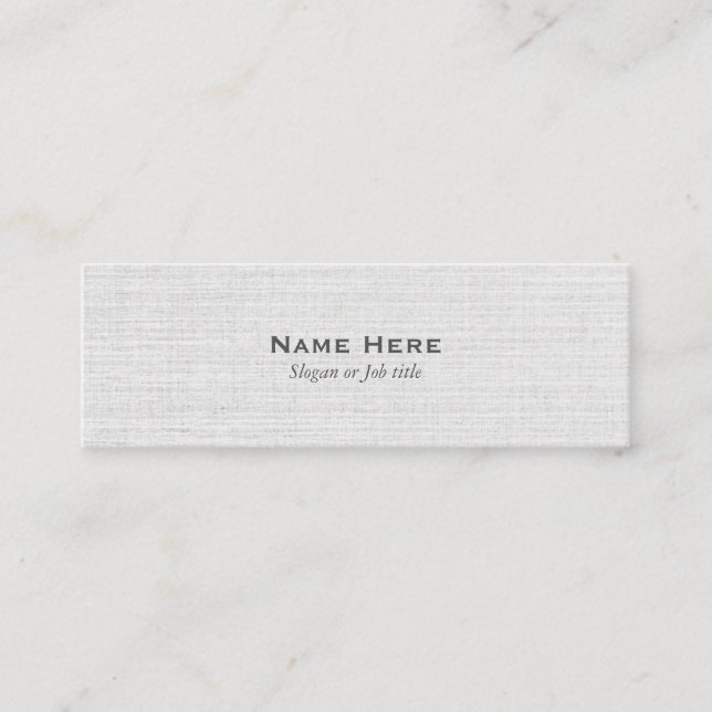 Mini cartões de visitas cinzentos profissionais (Frente)