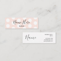 Mini cartões de visitas das bolinhas modernas à