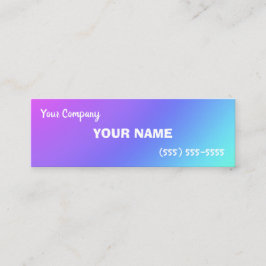 Mini Cartões de visitas de gradiente coloridos