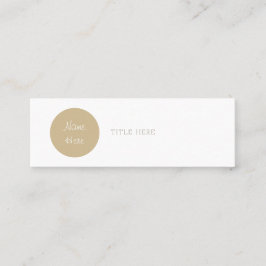 Mini cartões de visitas do círculo minimalista