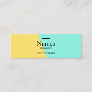 Mini cartões de visitas do erro tipográfico limpo