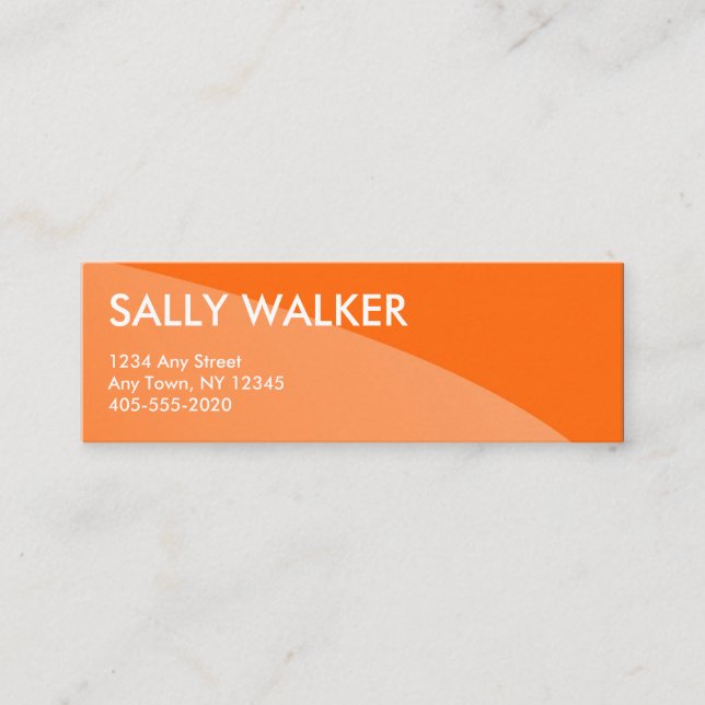 Mini cartões de visitas modernos profissionais (Frente)