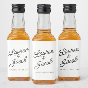 Mini Casamento Negro Mínimo Moderno Minimalista