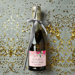 Mini Casamento Personalizado Floral Cor-de-Água Ro