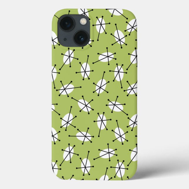 Mini caso do iPad Multi Verde Dazzle (Verso)
