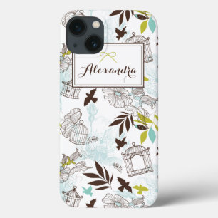 Mini Caso Personalizado do Padrão de Birdcages iPa